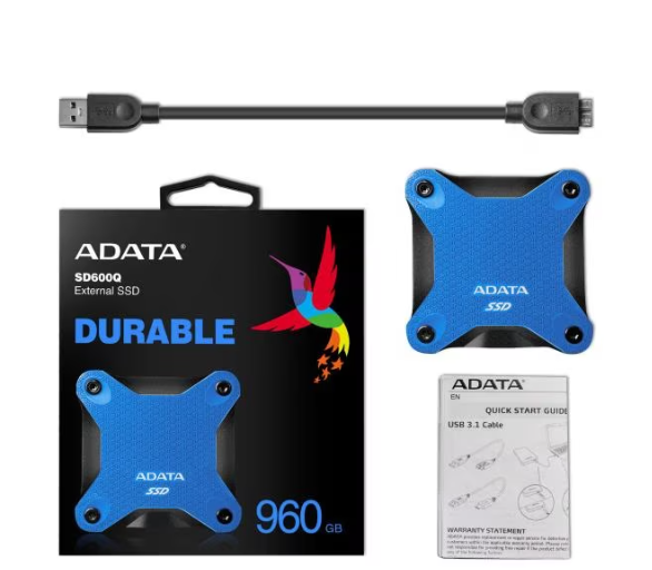 [912651] ADATA Externe SSD SD600Q 480 GB, Schwarz