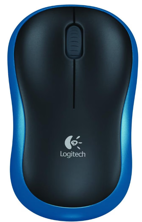 [2417AP] Logitech Maus M185 Wireless Blue-Black