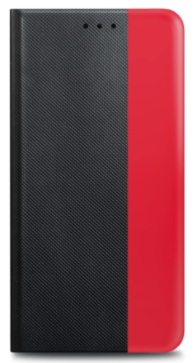 iPhone 6/6S Book Case Black-Red Prio