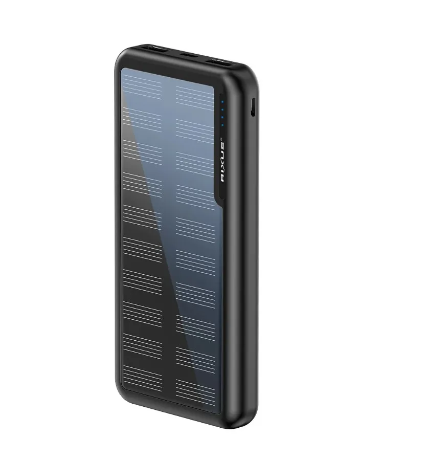 Rixus RXPB45 Solar Powerbank 10000 mAh Black
